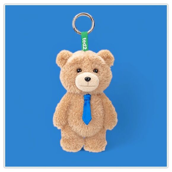 Pop Mart Ted2 Teddy Bear Action Plush Pendant - Necktie Bear - Picture 12 of 15
